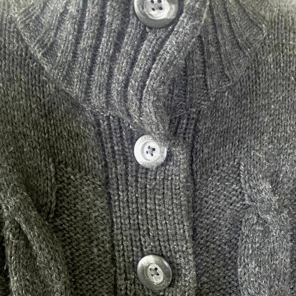 American Eagle Cable Knit Chunky Wool Blend Cardigan - Picture 6 of 12